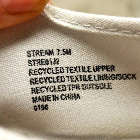 COOL PLANET BY STEVE MADDEN STREAM WHITE FABRIC PLATFORM SNEAKERS 7.5 - Picture 13 of 14